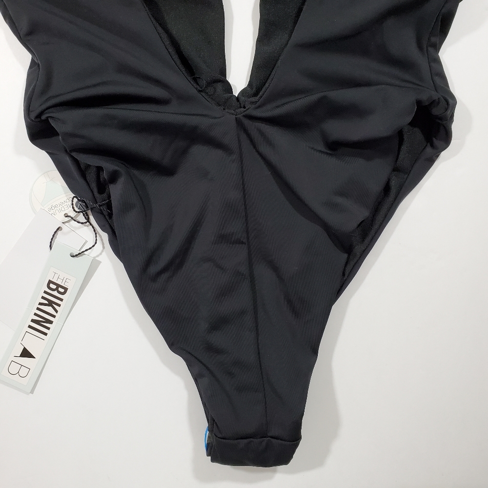 NWT Bikini Lab Plunge Bow Front One Peice Swimsuit - Picture 7 of 13